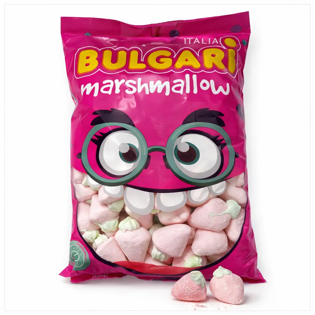 Bulgari Marshmallow Skumma Surt Jordbær (50 g)